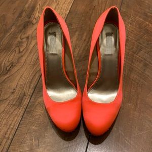Rachel Rachel Roy Neon Orange Heels